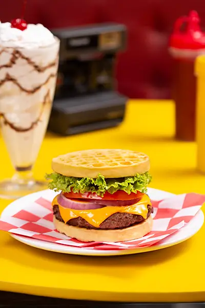 Foto da receita: Waffle Burger