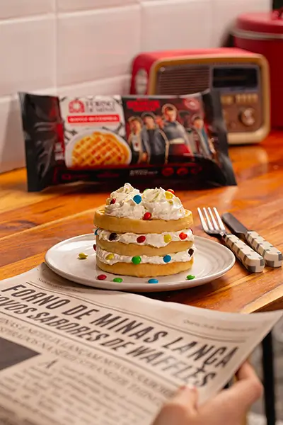 Foto da receita: Waffle Halloween Horror Night