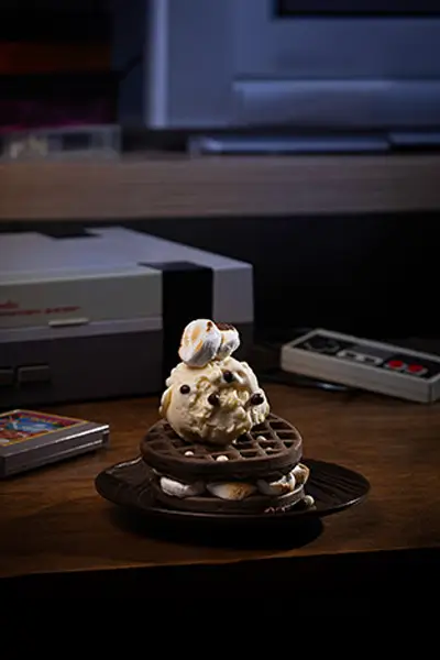 Foto da receita: Waffle marshmallow tostados