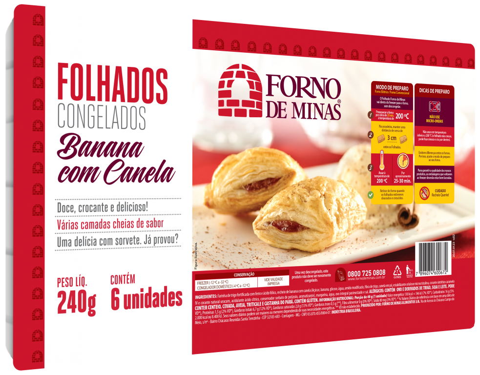Folhado de Banana Com Canela