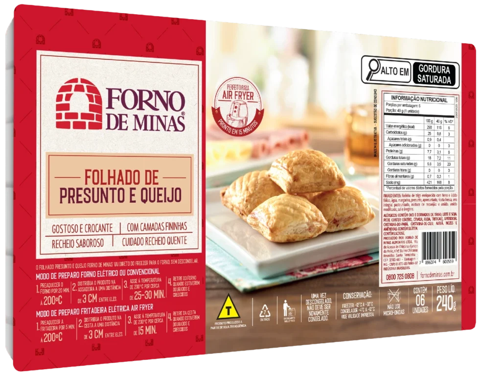 Folhado | Presunto e Queijo